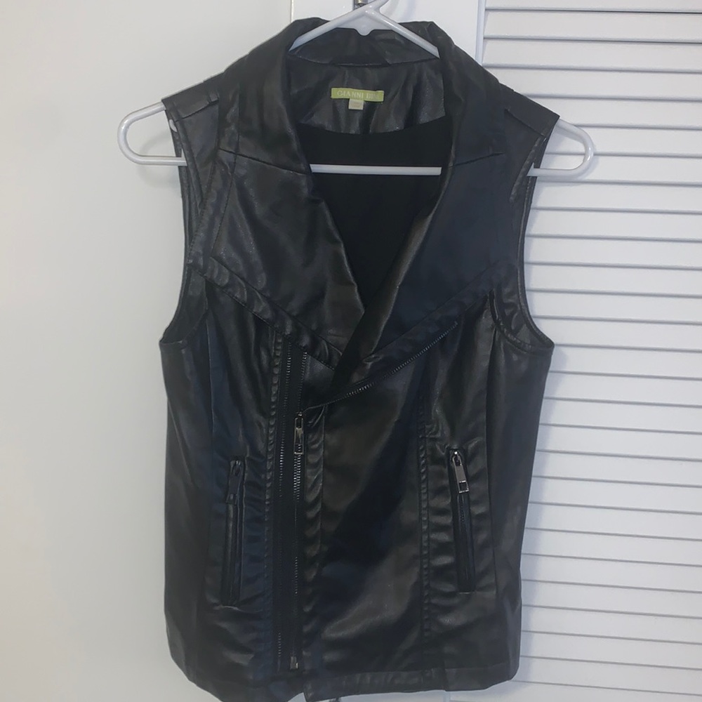Faux Leather Vest